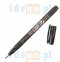 Flamaster brush pen Fudenosuke czarny tw 2 (6szt)