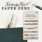 Płaskie papierowe długopisy - zakładki (6 sztuk)