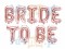 Balon foliowy Bride to be różowe złoto 340x35cm