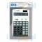 Kalkulator 12 poz. biurowy szary MILAN