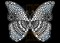 Kolorowanka zamszowa - Motyl
